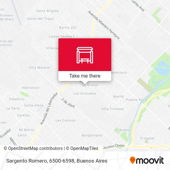 Sargento Romero, 6500-6598 map