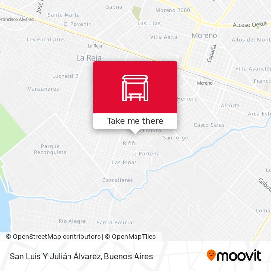 San Luis Y Julián Álvarez map