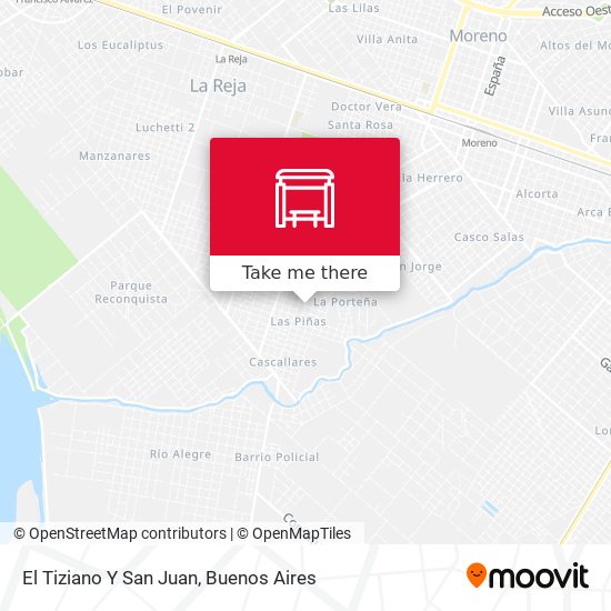 Mapa de El Tiziano Y San Juan