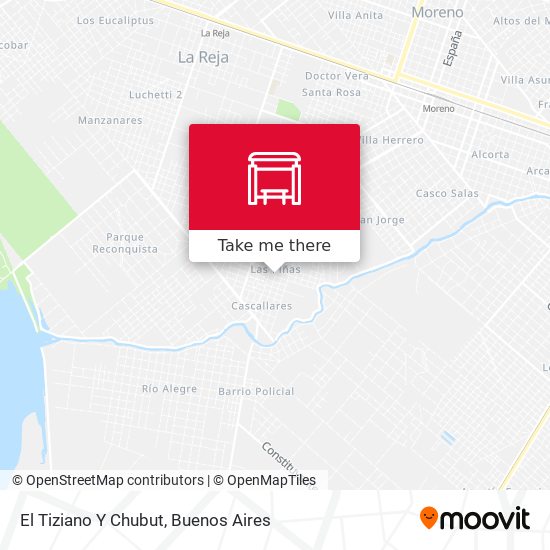 El Tiziano Y Chubut map