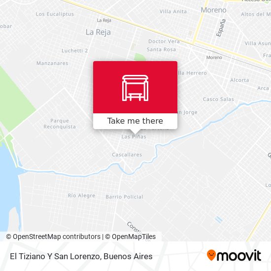 El Tiziano Y San Lorenzo map