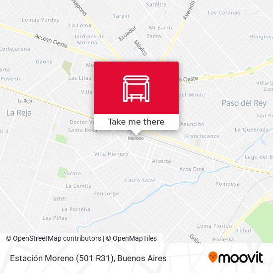 Estación Moreno (501 R31) map