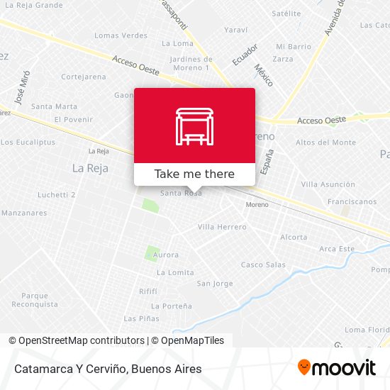 Catamarca Y Cerviño map