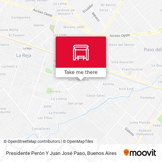 Presidente Perón Y Juan José Paso map