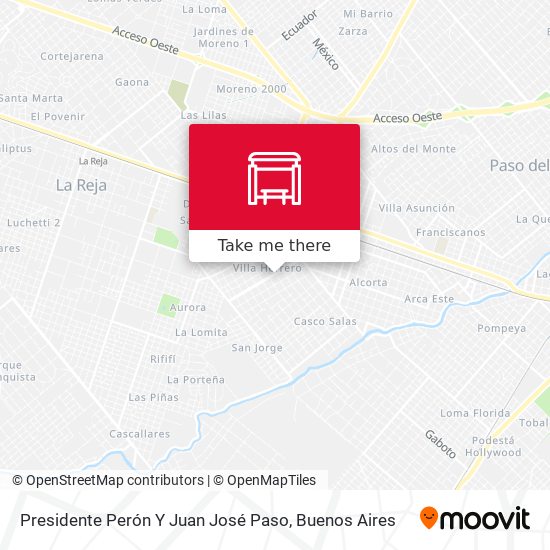 Presidente Perón Y Juan José Paso map