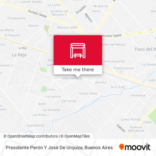 Presidente Perón Y José De Urquiza map