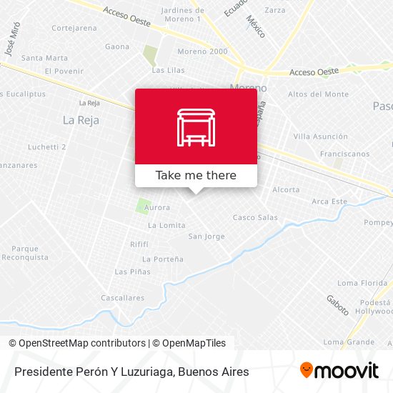 Mapa de Presidente Perón Y Luzuriaga