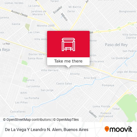 Mapa de De La Vega Y Leandro N. Alem