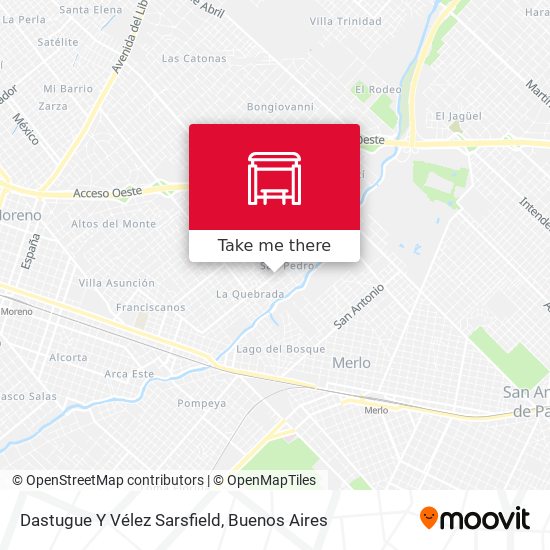 Mapa de Dastugue Y Vélez Sarsfield