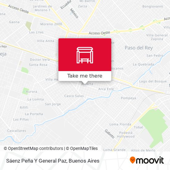 Sáenz Peña Y General Paz map