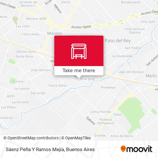 Sáenz Peña Y Ramos Mejía map