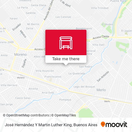 José Hernández Y Martin Luther King map