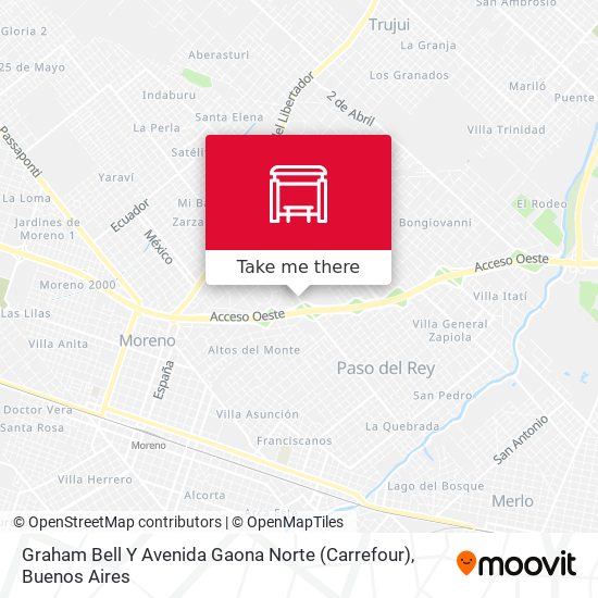 Graham Bell Y Avenida Gaona Norte (Carrefour) map