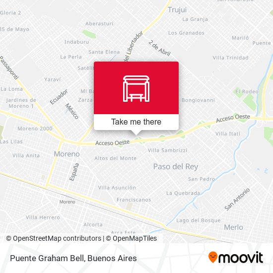 Puente Graham Bell map