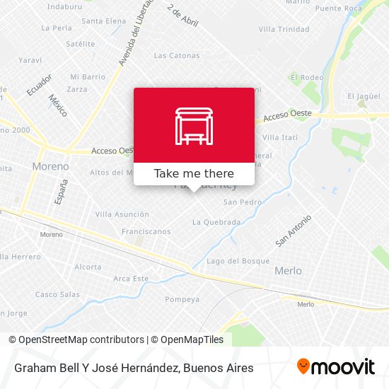 Graham Bell Y José Hernández map