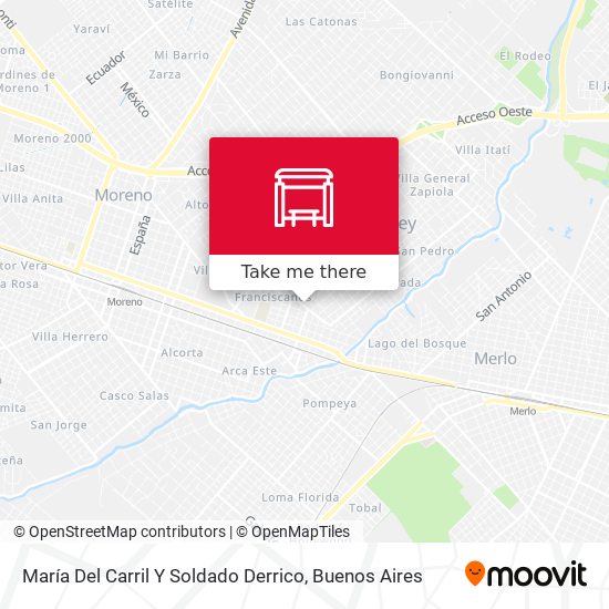 Mapa de María Del Carril Y Soldado Derrico