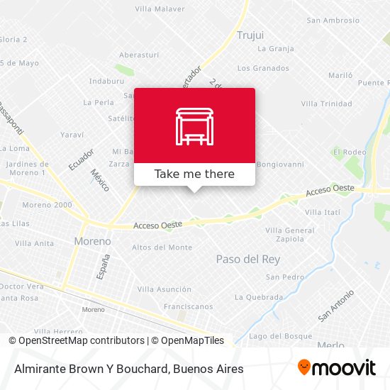 Almirante Brown Y Bouchard map