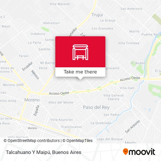 Talcahuano Y Maipú map