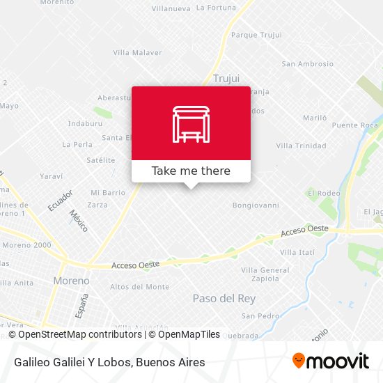 Mapa de Galileo Galilei Y Lobos