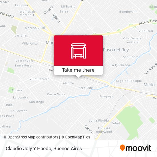 Claudio Joly Y Haedo map