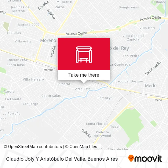 Claudio Joly Y Aristóbulo Del Valle map