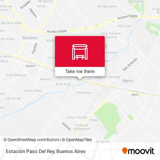 Estación Paso Del Rey map