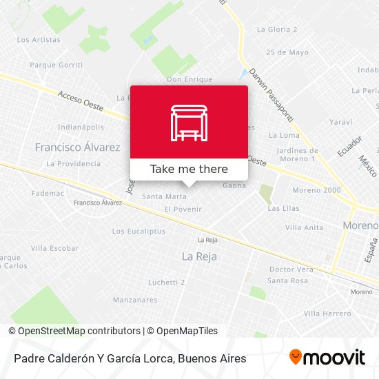 Mapa de Padre Calderón Y García Lorca