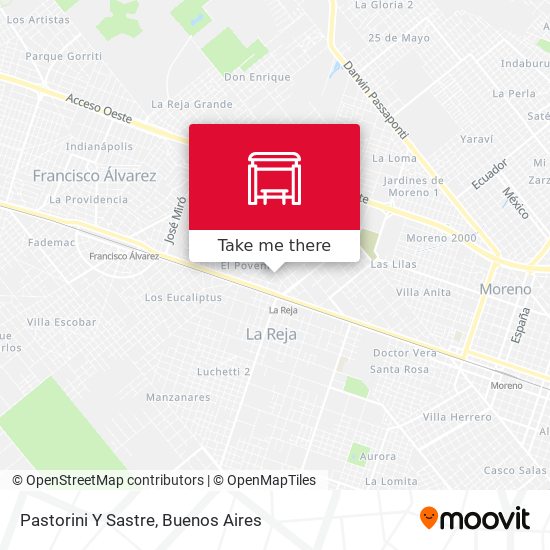 Pastorini Y Sastre map