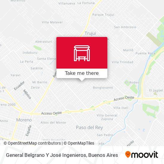 General Belgrano Y José Ingenieros map