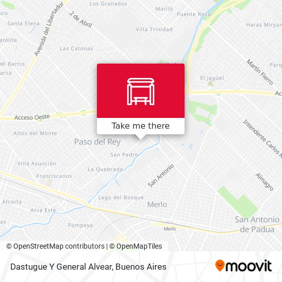 Dastugue Y General Alvear map