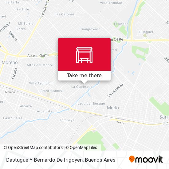 Dastugue Y Bernardo De Irigoyen map