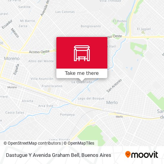 Mapa de Dastugue Y Avenida Graham Bell