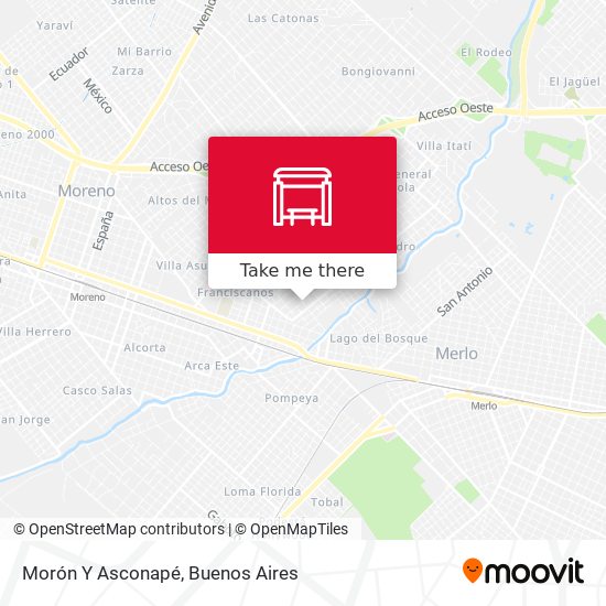 Mapa de Morón Y Asconapé
