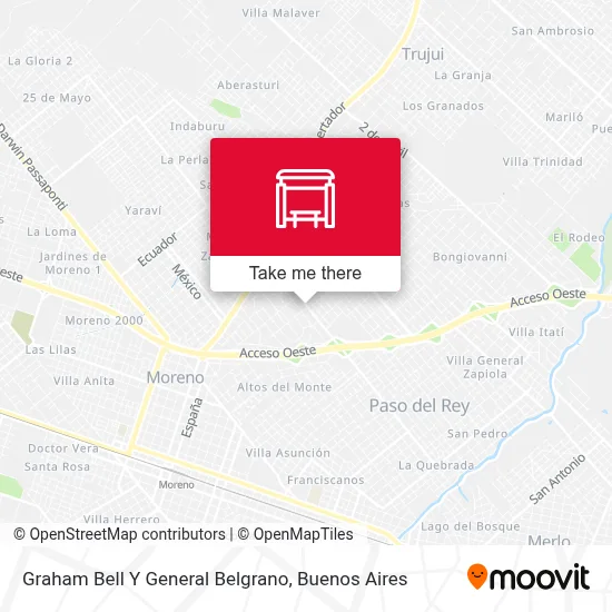 Graham Bell Y General Belgrano map