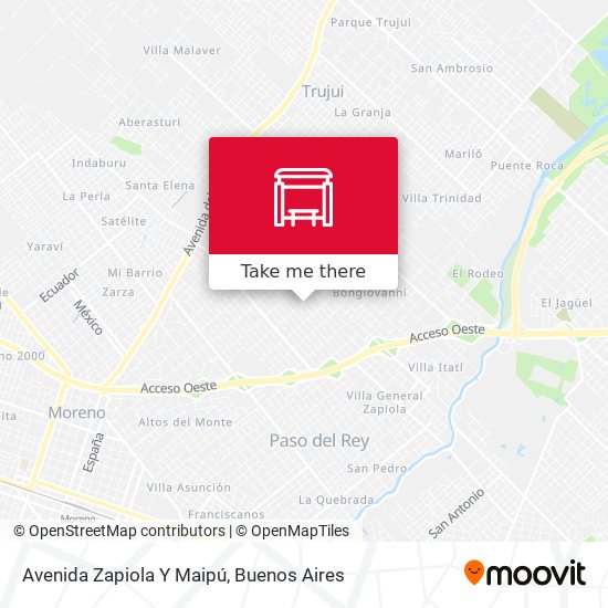 Avenida Zapiola Y Maipú map