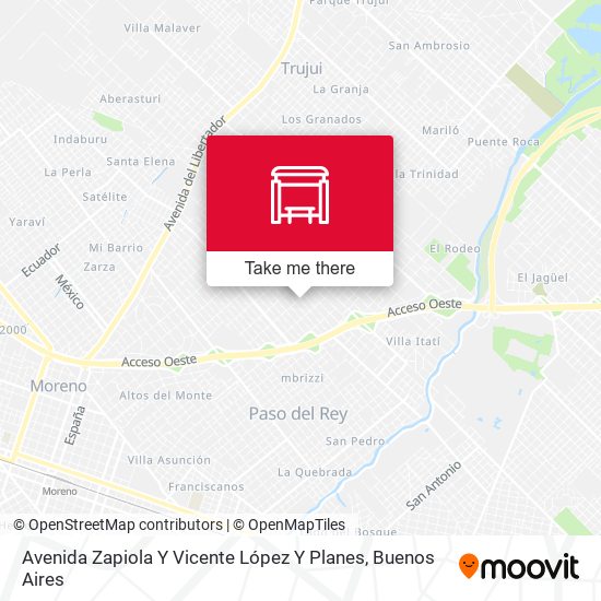 Avenida Zapiola Y Vicente López Y Planes map