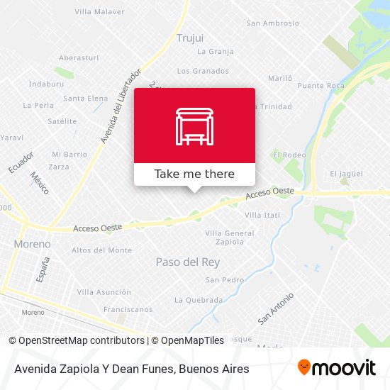 Mapa de Avenida Zapiola Y Dean Funes