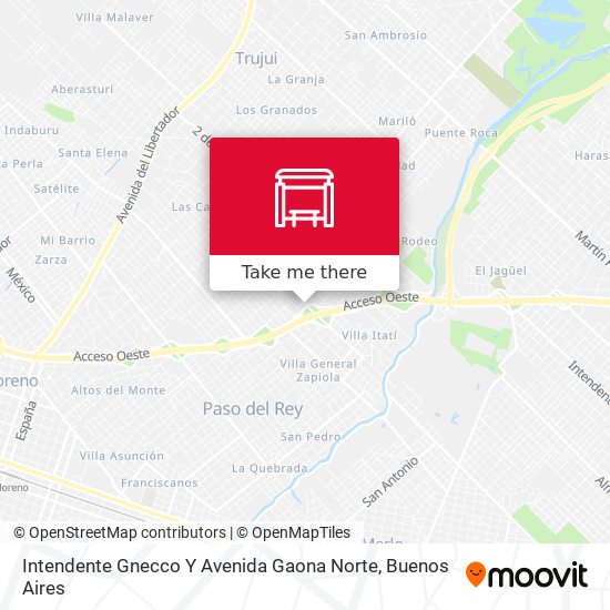 Mapa de Intendente Gnecco Y Avenida Gaona Norte