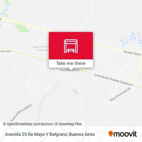 Avenida 25 De Mayo Y Belgrano map