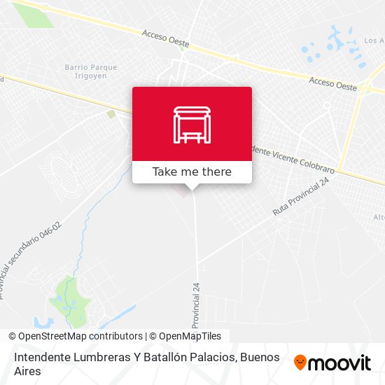 Intendente Lumbreras Y Batallón Palacios map