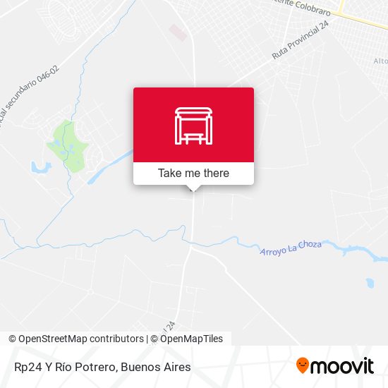 Mapa de Rp24 Y Río Potrero