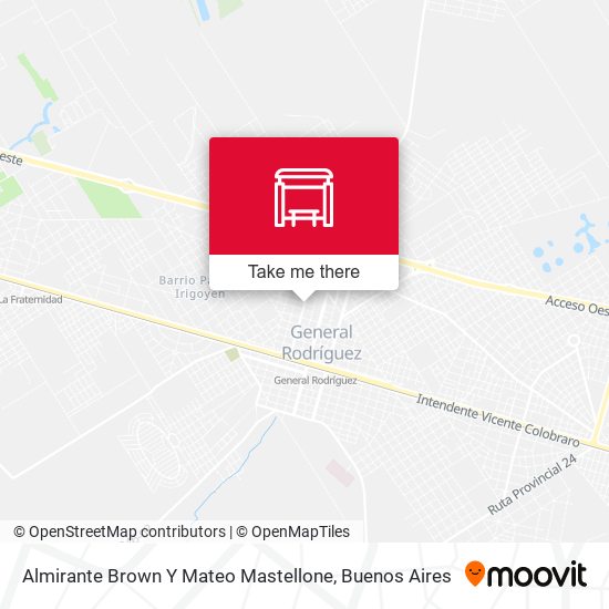 Almirante Brown Y Mateo Mastellone map