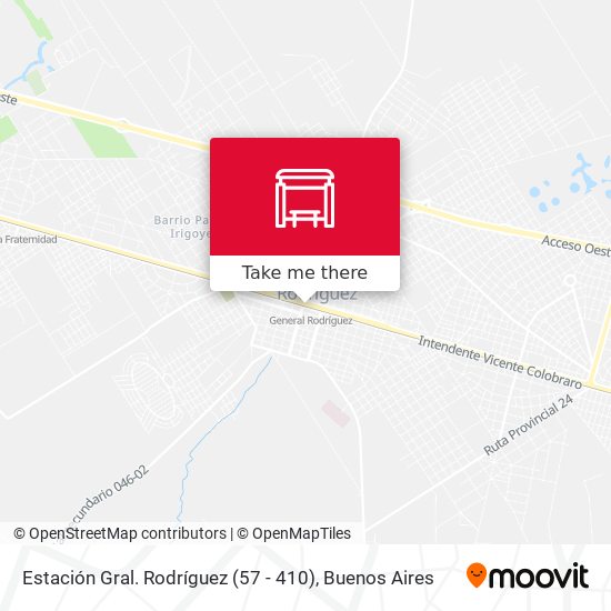 Mapa de Estación Gral. Rodríguez (57 - 410)