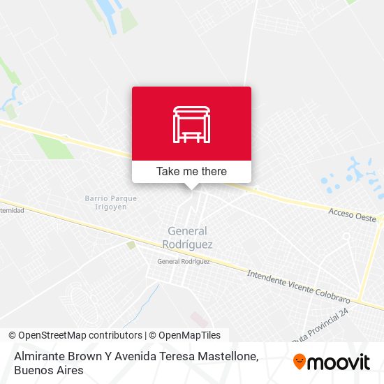 Almirante Brown Y Avenida Teresa Mastellone map