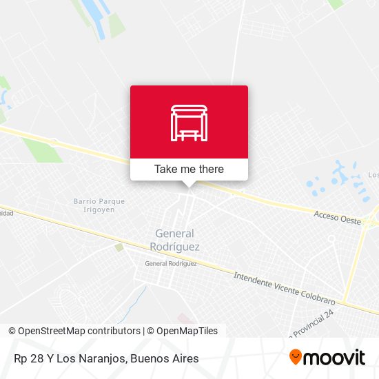 Mapa de Rp 28 Y Los Naranjos