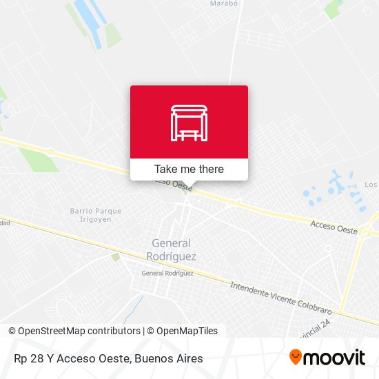 Mapa de Rp 28 Y Acceso Oeste