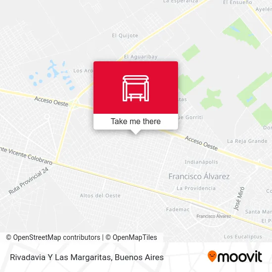Rivadavia Y Las Margaritas map