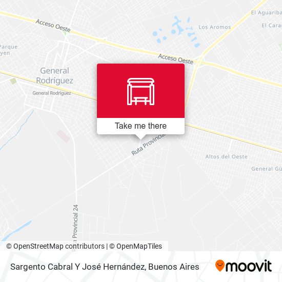 Sargento Cabral Y José Hernández map