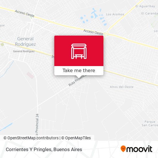 Corrientes Y Pringles map
