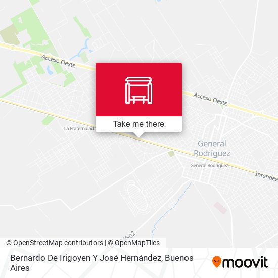 Bernardo De Irigoyen Y José Hernández map